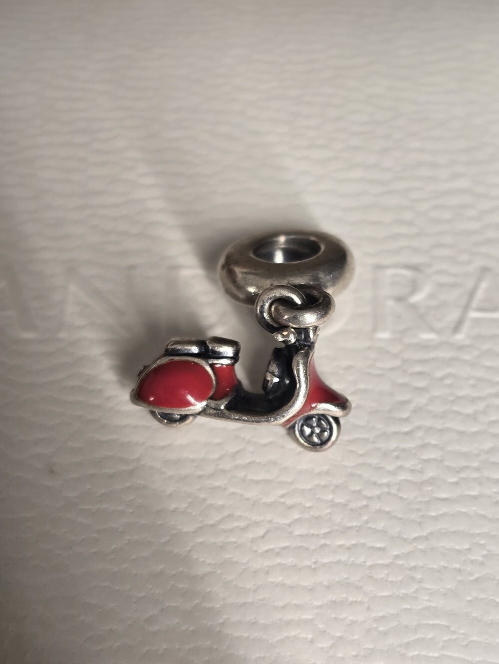 Authentic Pandora Red Scooter Charm.